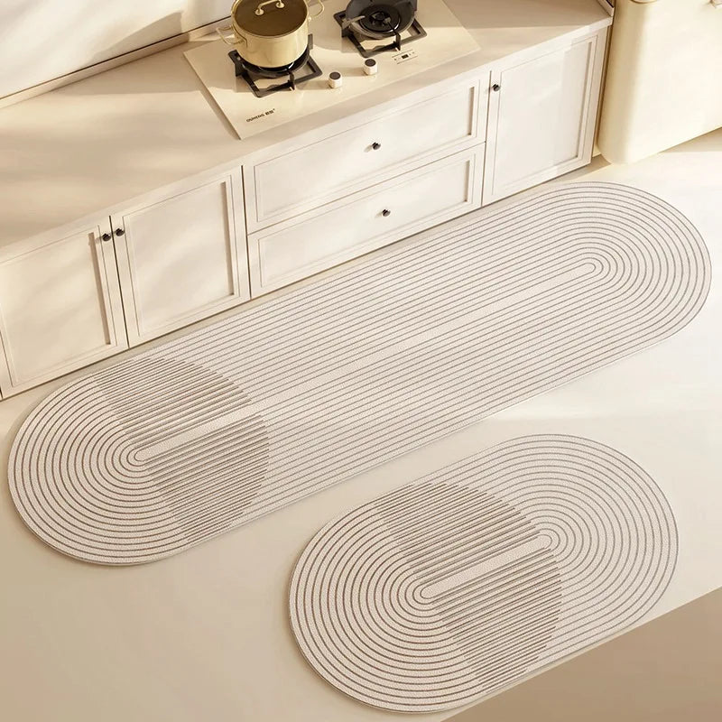 Anti-Slip Kitchen Mat Diatomite Super Absorbent Long Rug Kitchen Mats for Floor Long Strip Carpet Entrance Doormat Bath Rugs